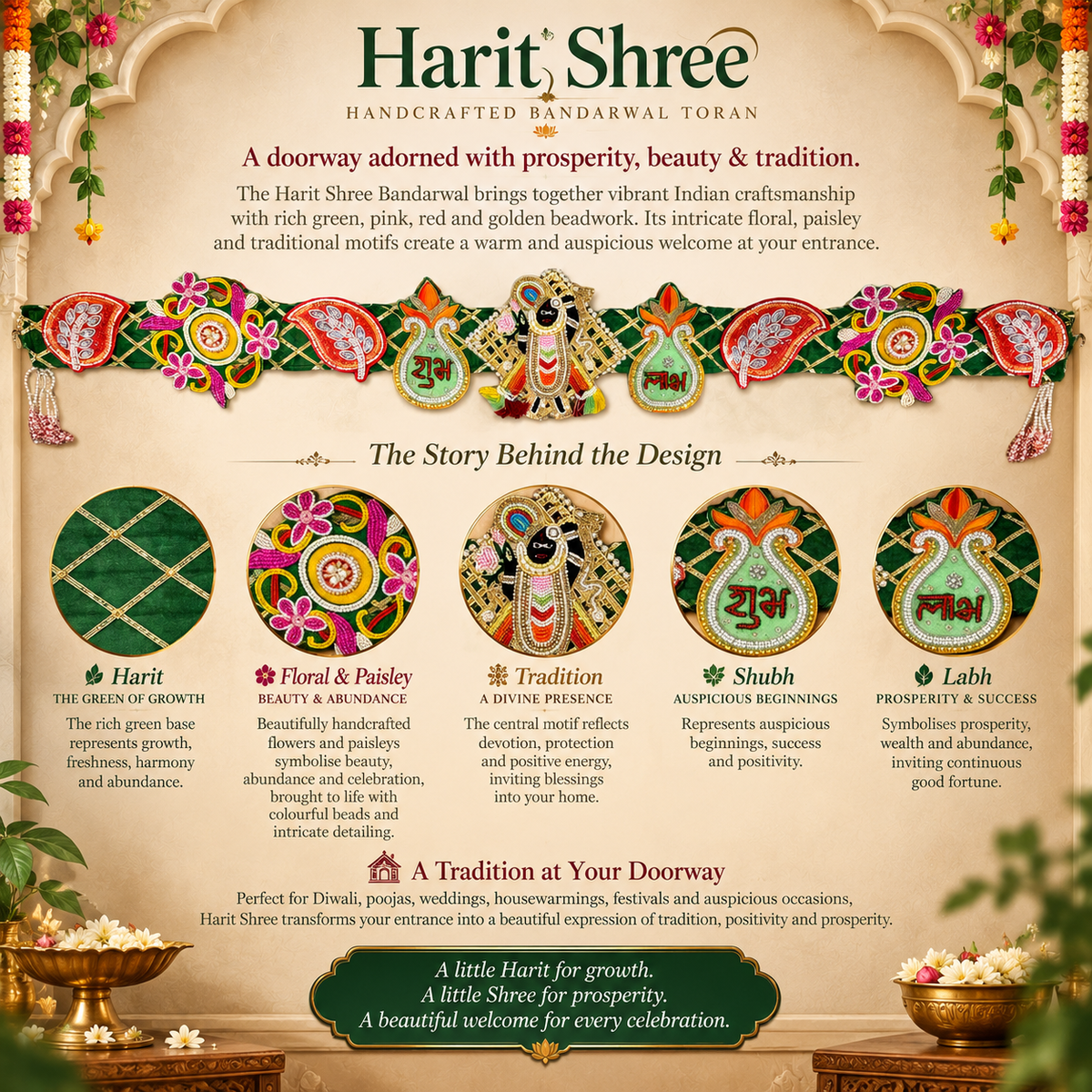 Harit Shree — Handcrafted Bandarwal Toran