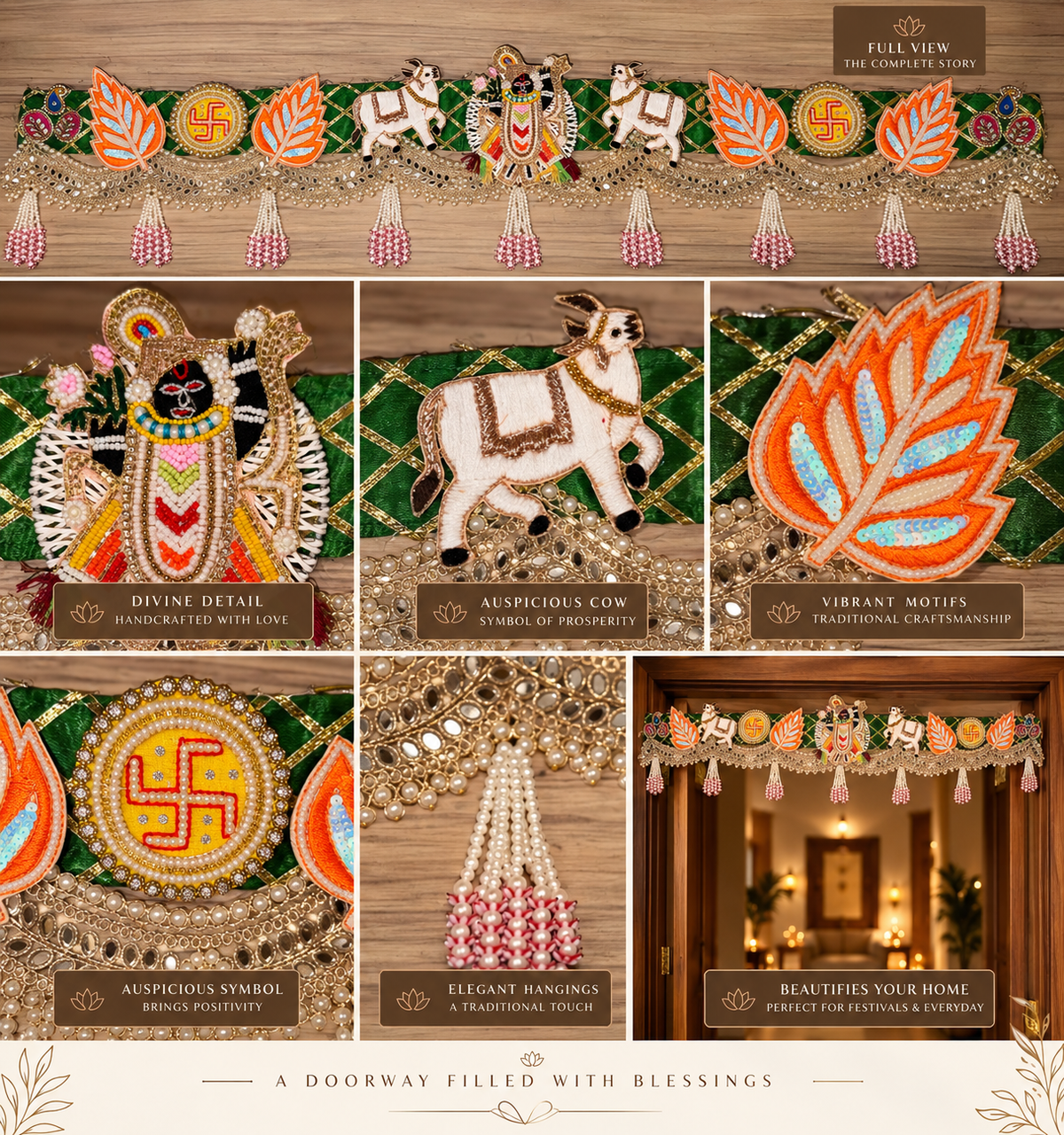 Govardhan Bandarwal — Handcrafted Festive Toran