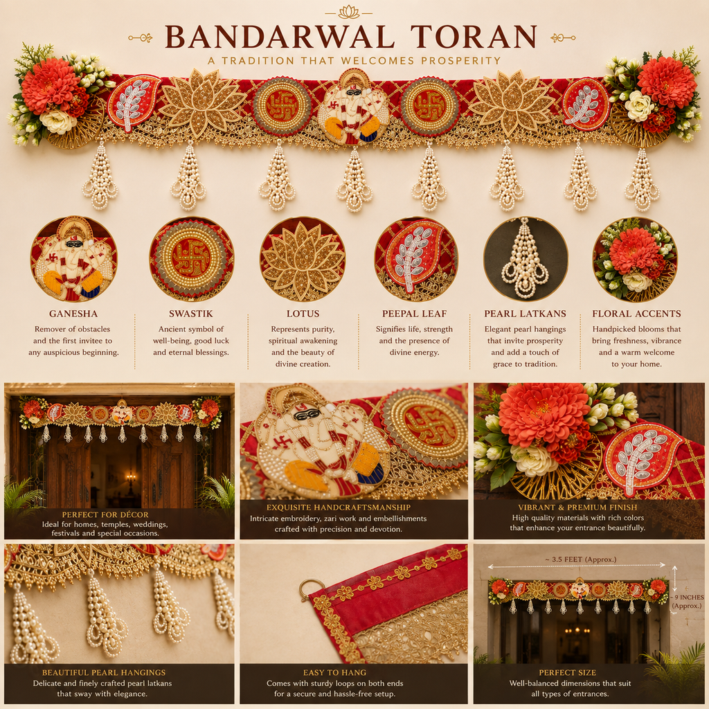 Shubh Aarambh — Handcrafted Bandarwal Toran