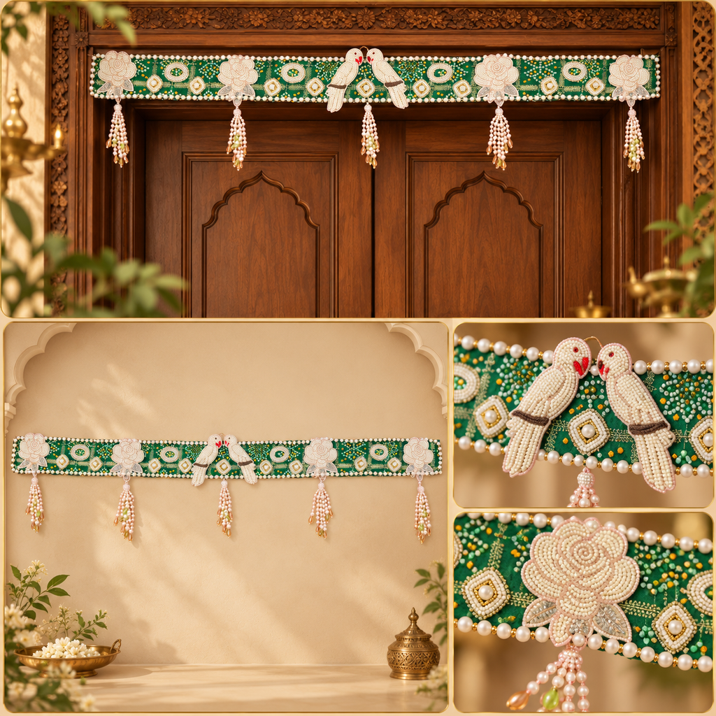 Emerald Beaded Bandarwal